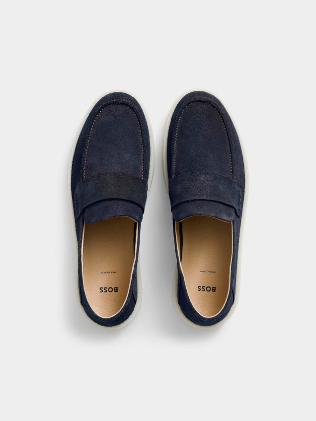 Mocassins BOSS em Camurça