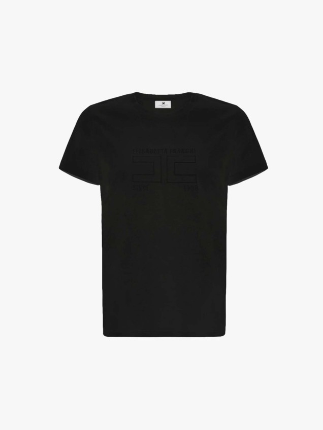 T-shirt com Log�tipo Bordado