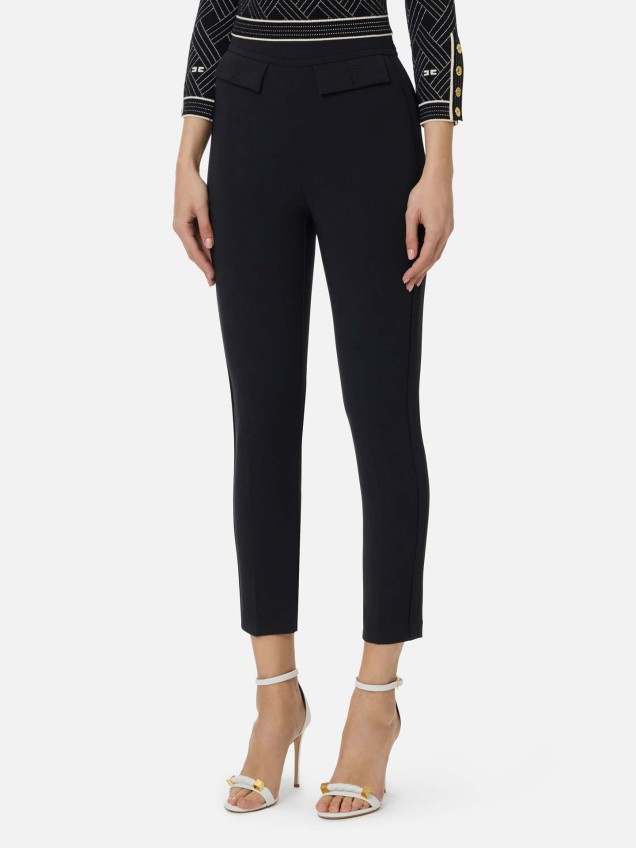 Calças Cropped Elásticas