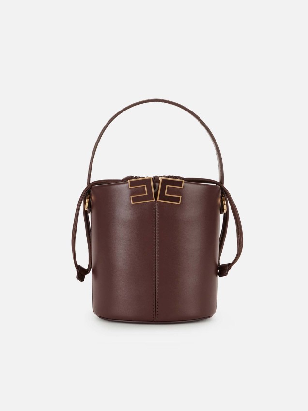 Bucket Bag com Logótipo Metálico