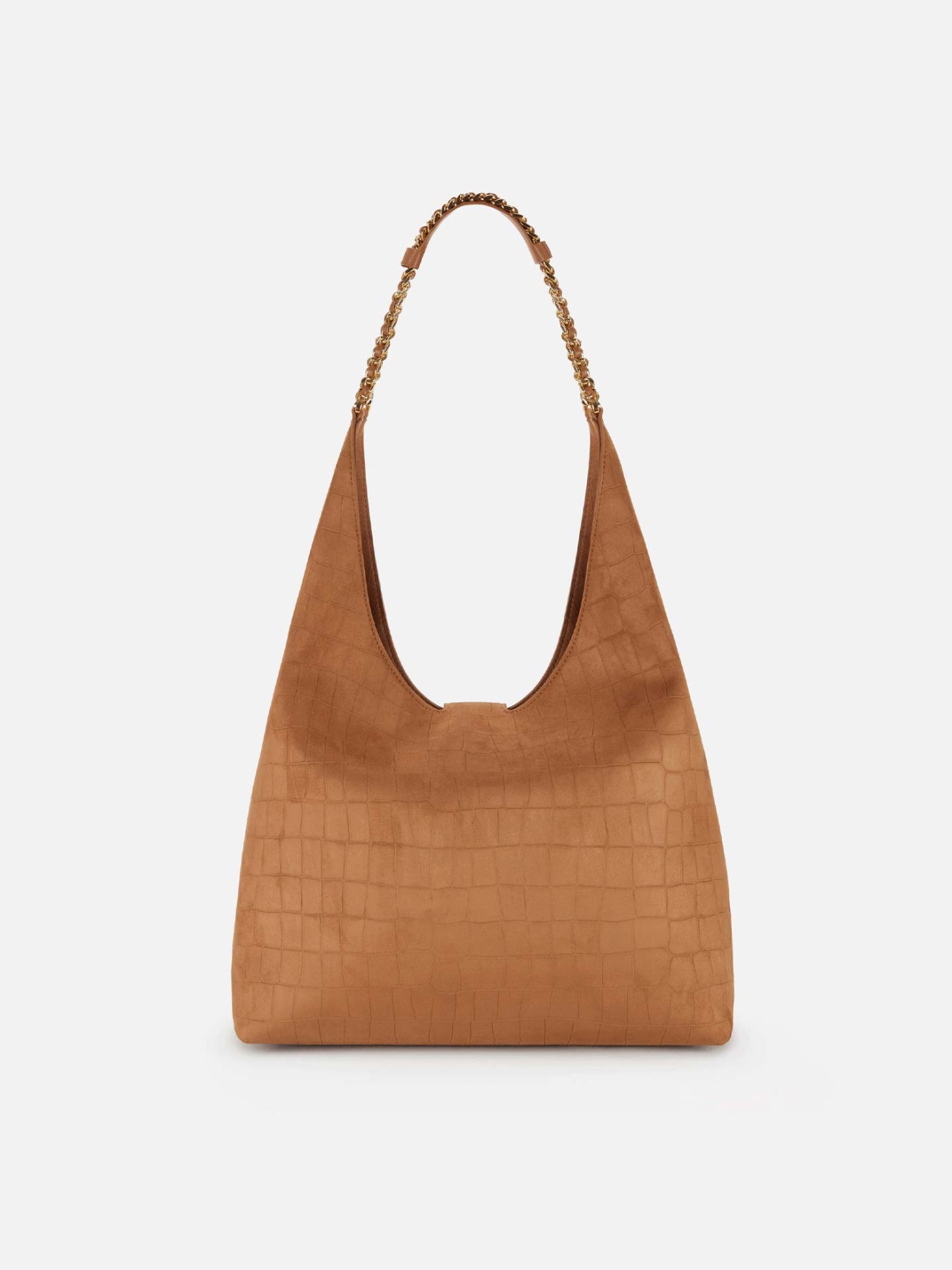 Mala de Ombro Efeito Camur�a