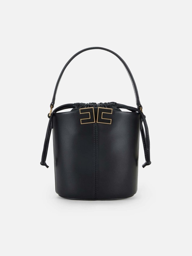 Bucket Bag com Logótipo Metálico