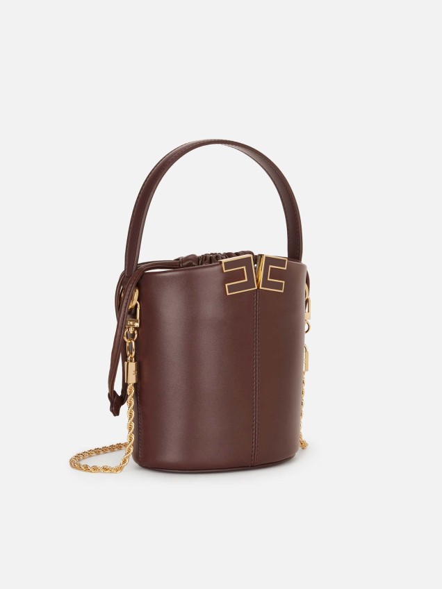 Bucket Bag com Logótipo Metálico