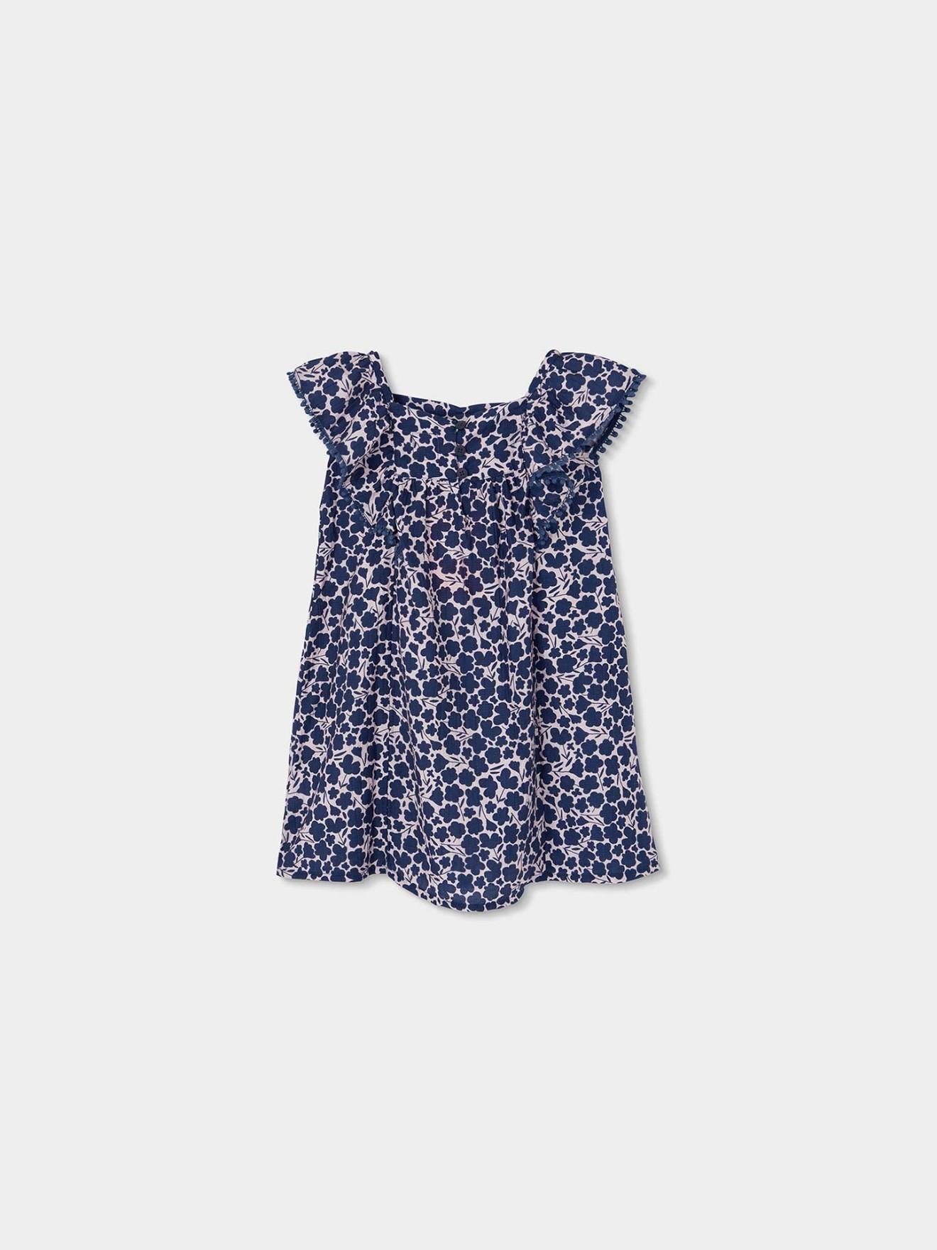 Vestido com Padrão Floral