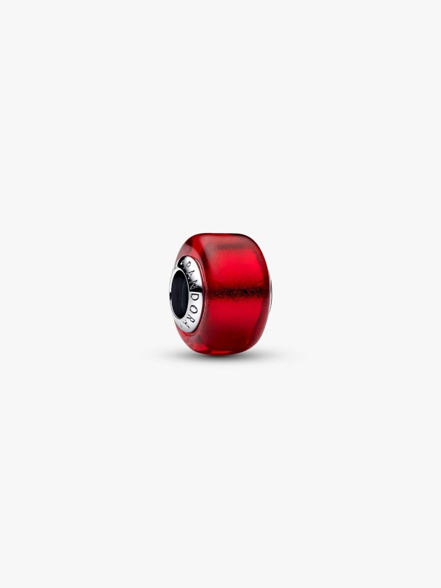 Conta Vidro Murano Vermelho