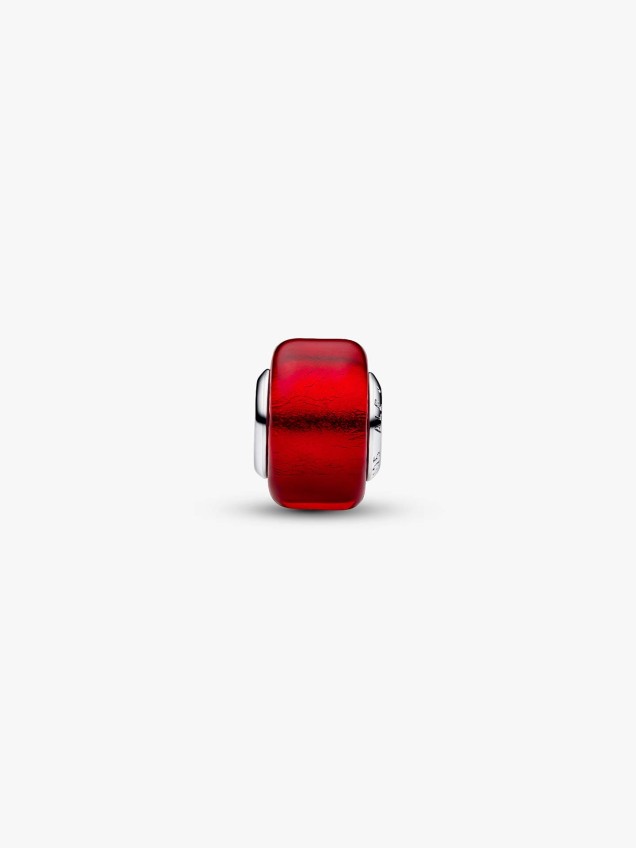 Conta Vidro Murano Vermelho