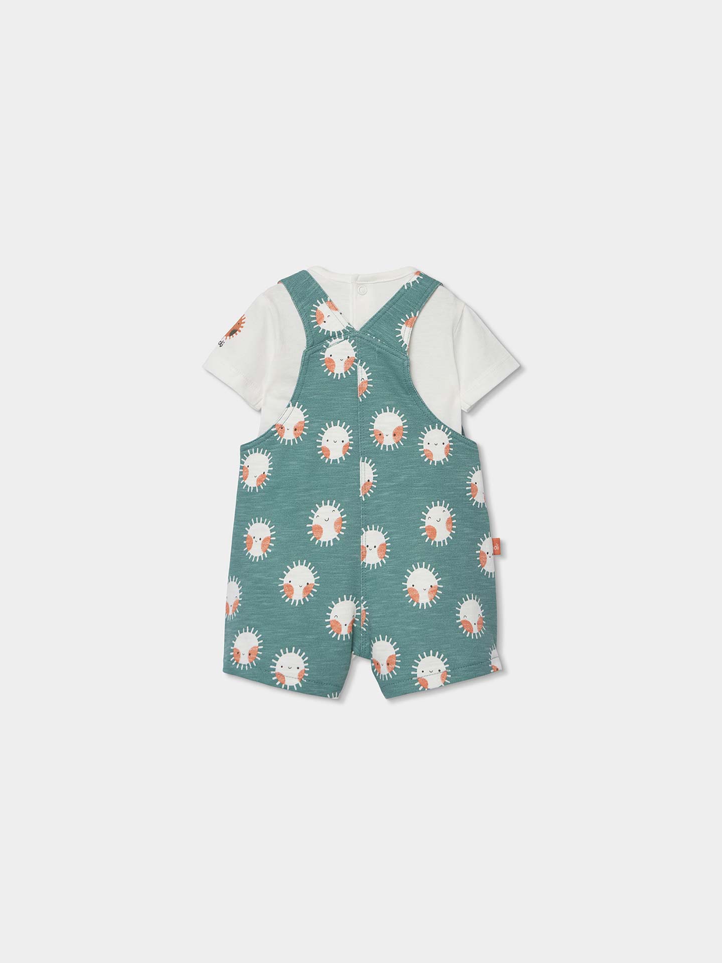 Conjunto de Jardineiras e Body