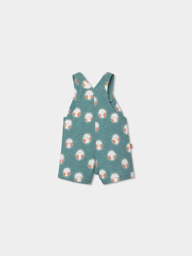 Conjunto de Jardineiras e Body