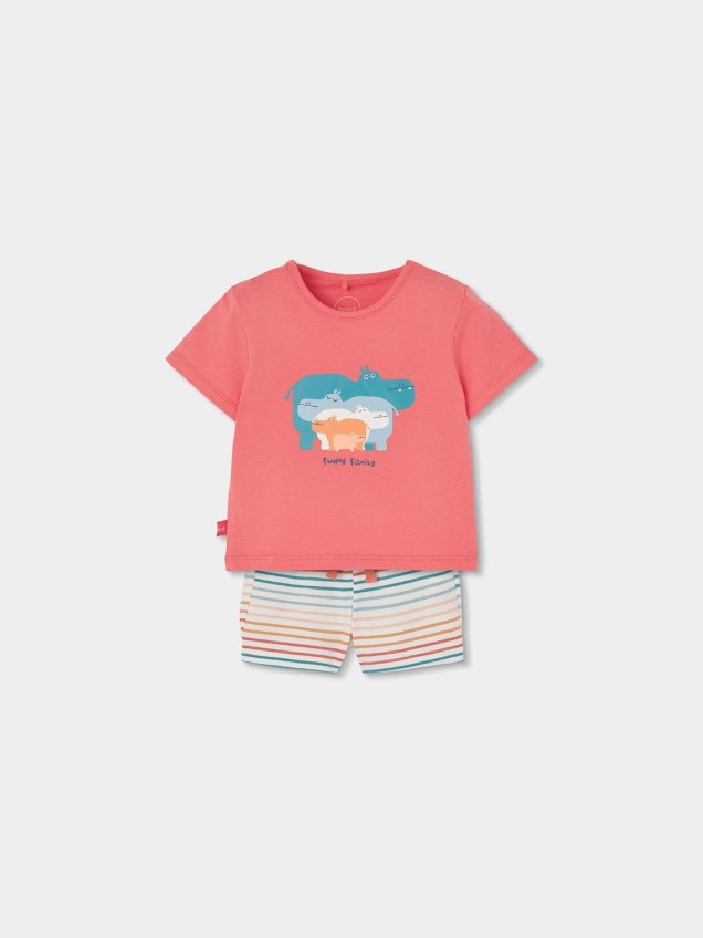 Conjunto de T-shirt e Cal��es