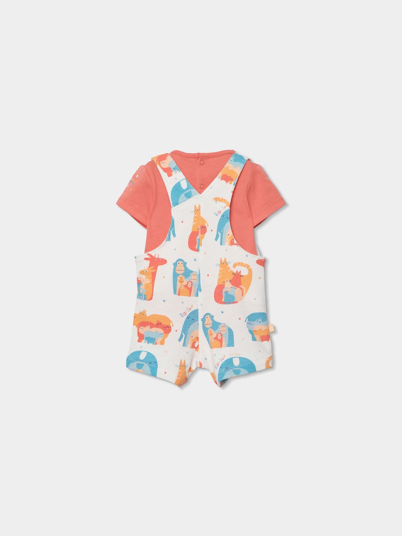 Conjunto de Jardineiras e Body