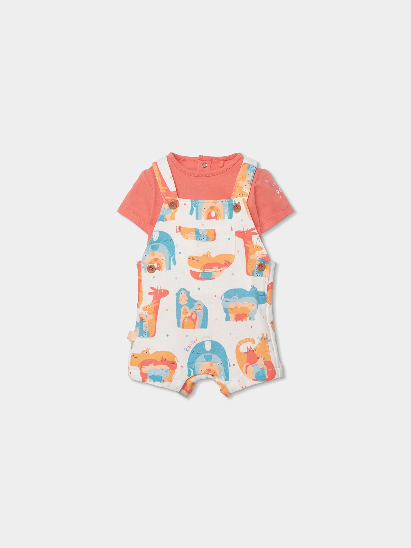 Conjunto de Jardineiras e Body