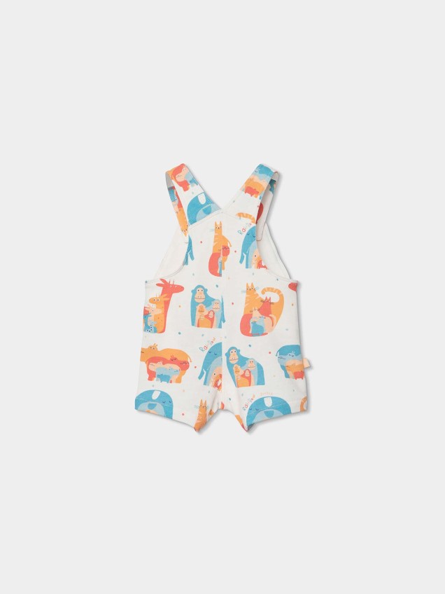 Conjunto de Jardineiras e Body