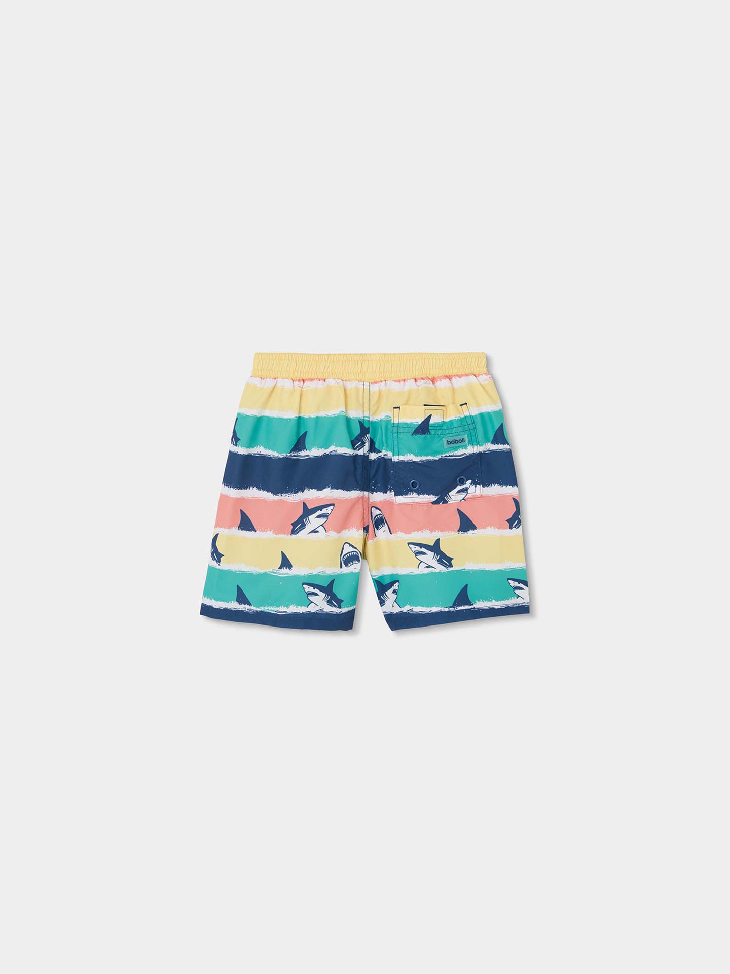 Calções de Banho com Riscas Estampadas
