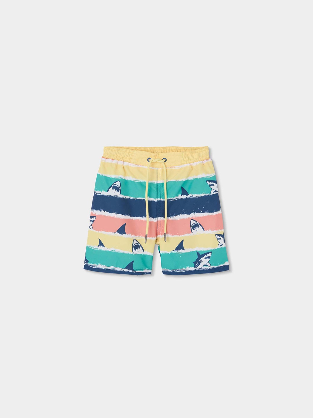 Calções de Banho com Riscas Estampadas