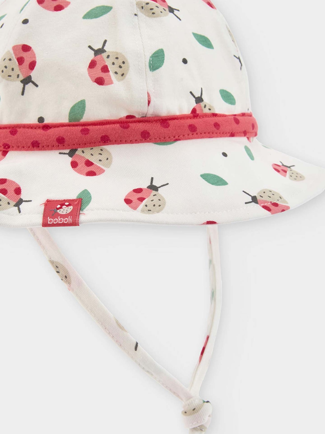 Chapéu com Estampado de Joaninhas