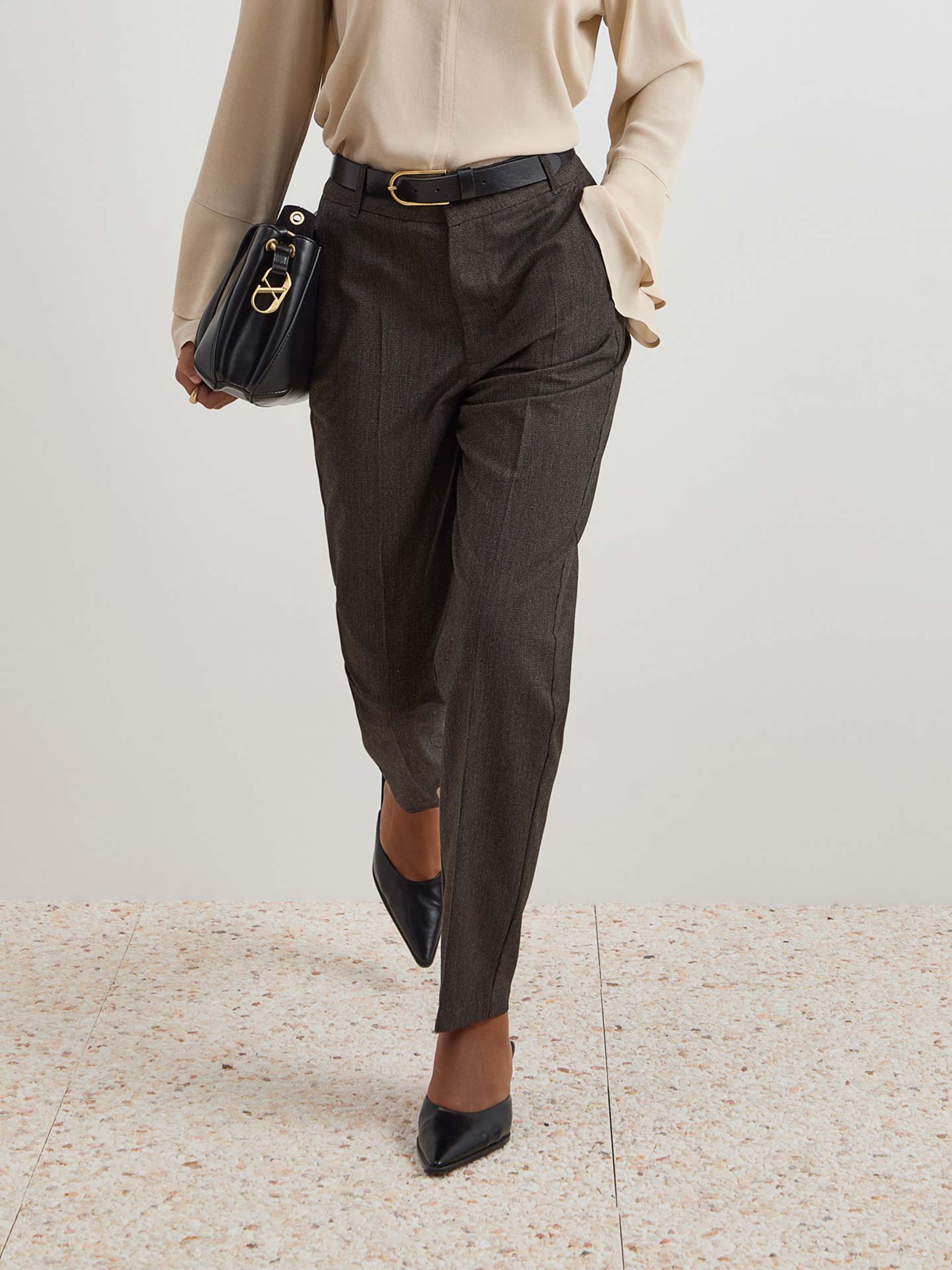 Calças Chino com Vinco Frontal