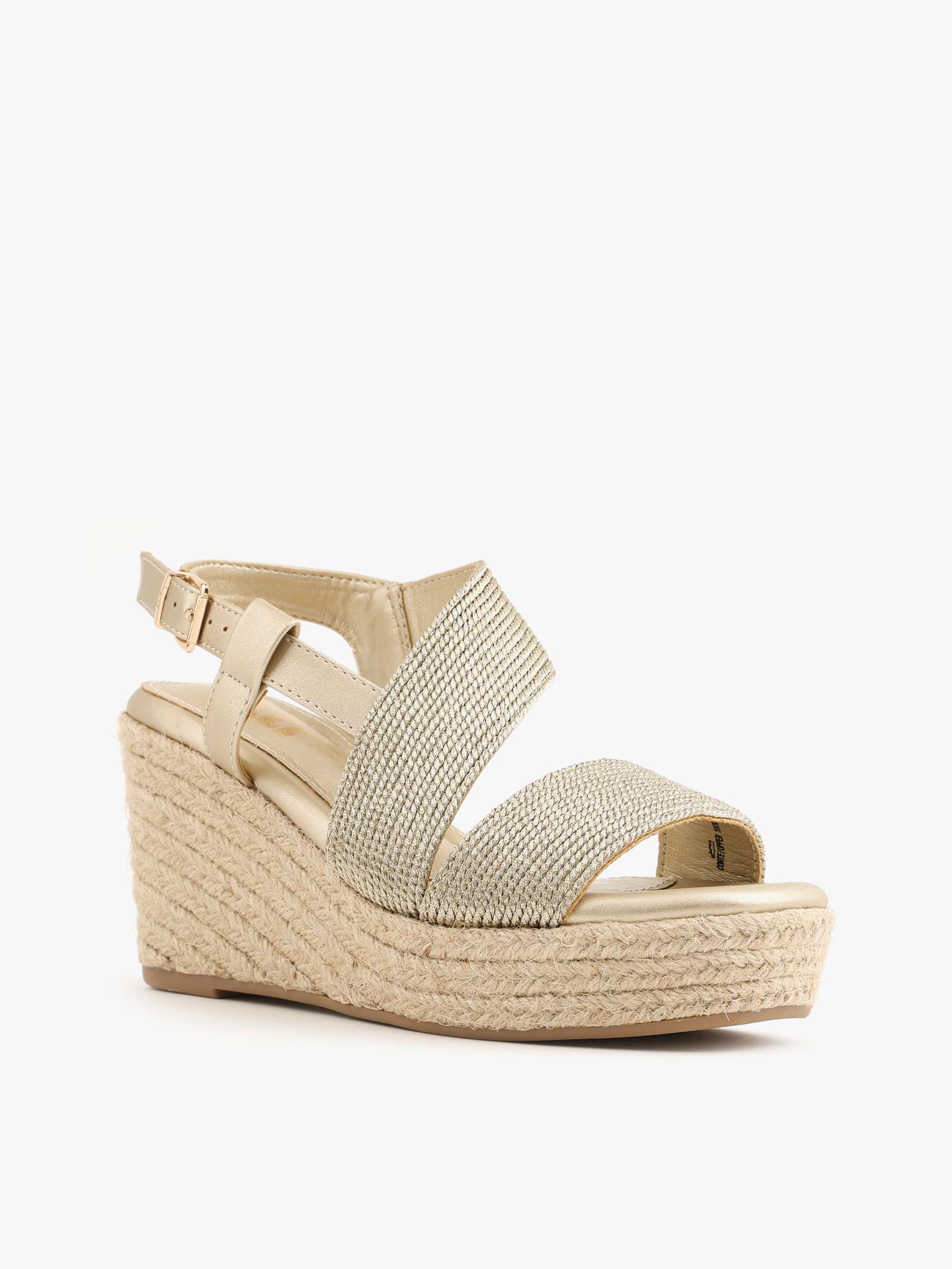 Sandálias de Cunha com Tiras Cruzadas