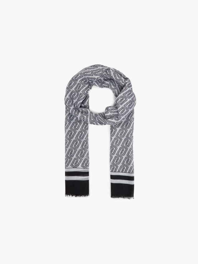 Echarpe com Padr�o Monograma
