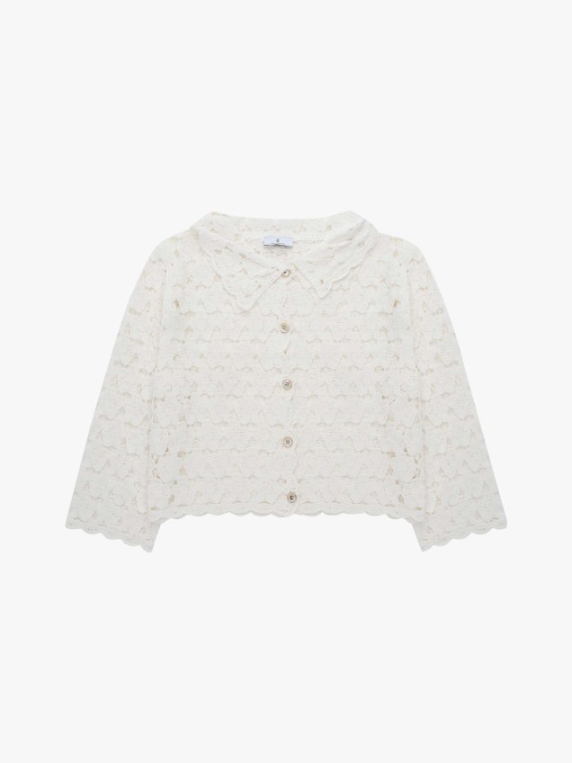 Casaco de Malha Crochet