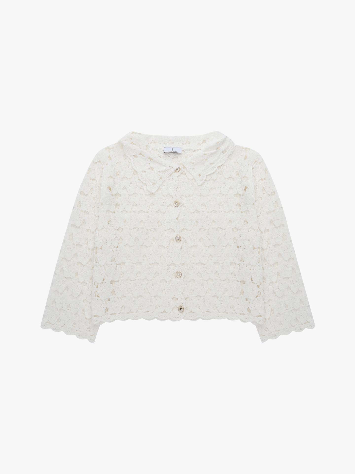 Casaco de Malha Crochet