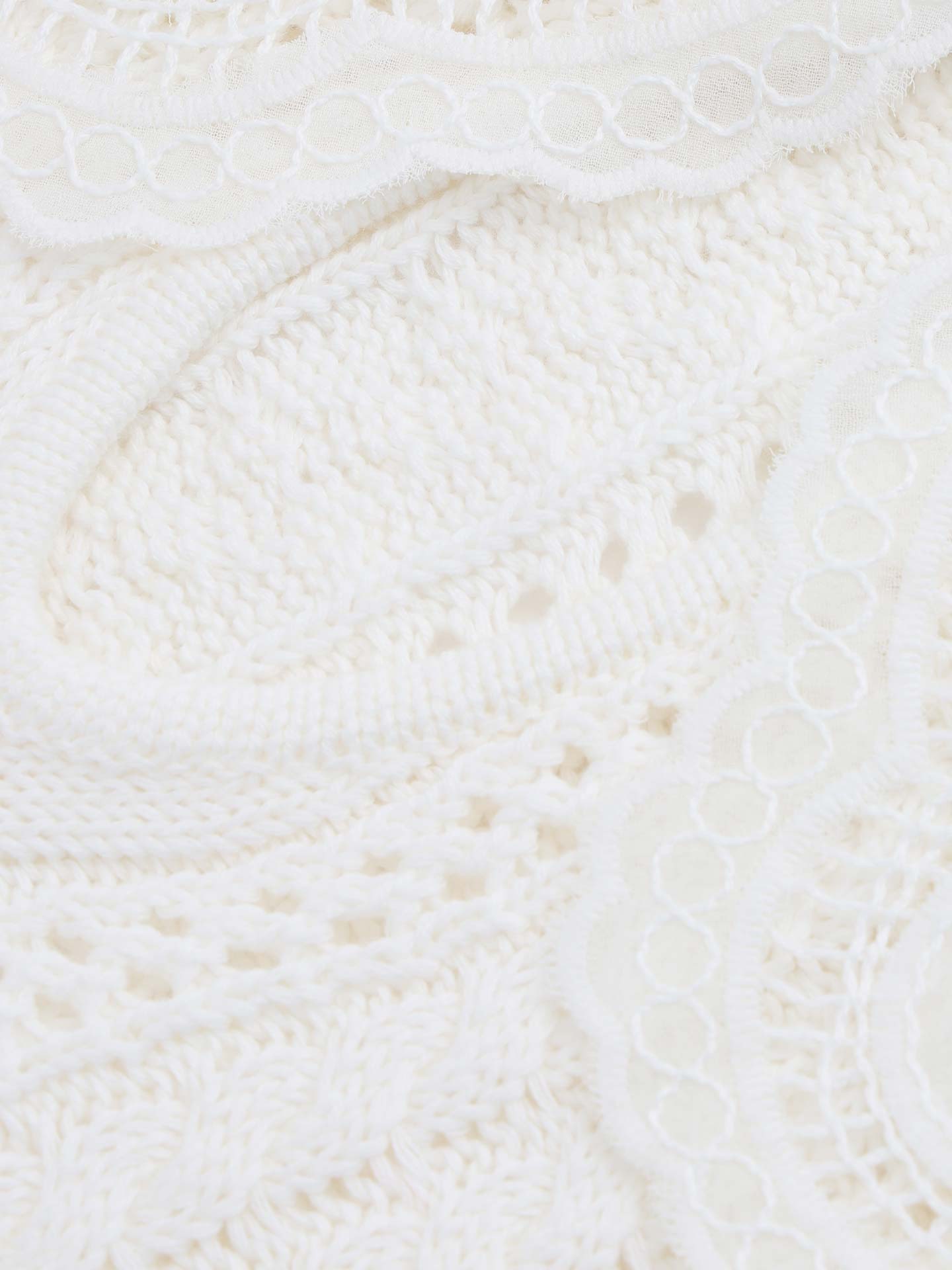 Camisola de Malha com Bordado Inglês