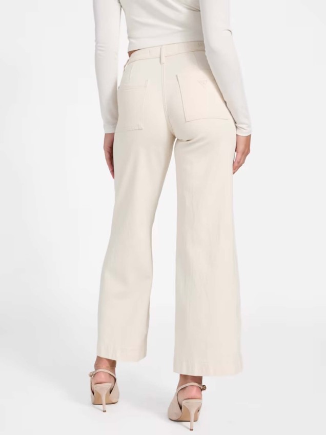 Calças de Perna Larga e Cintura Subida Zoya