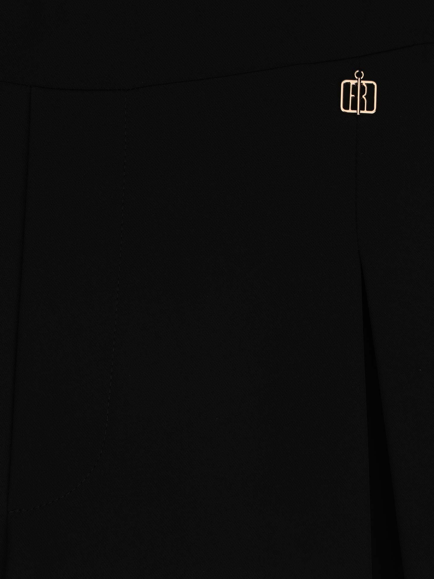 Calças Culottes Largas com Pregas