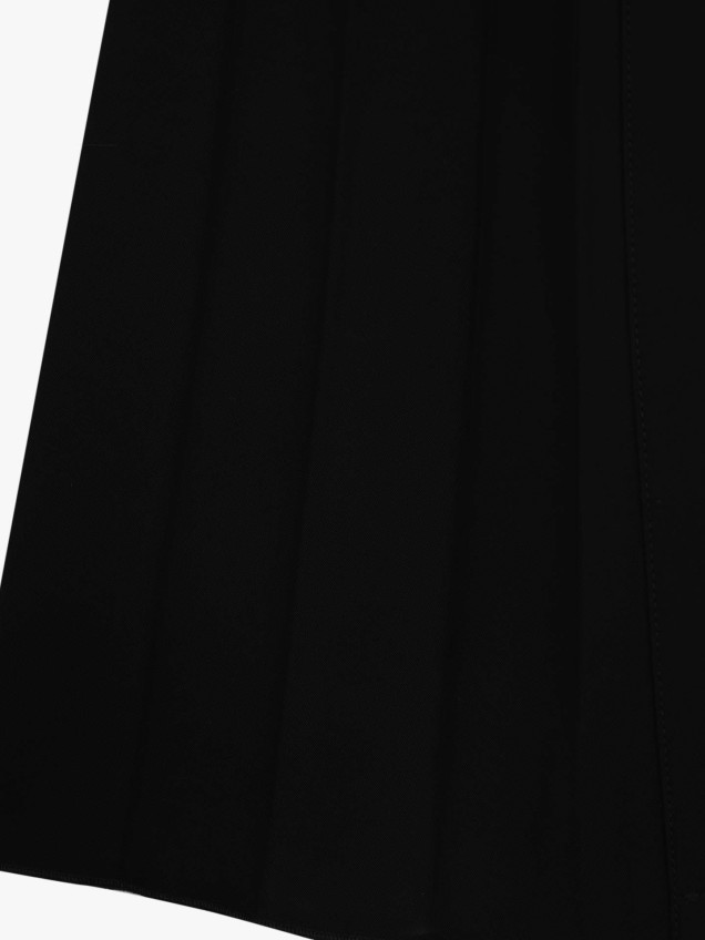 Calças Culottes Largas com Pregas