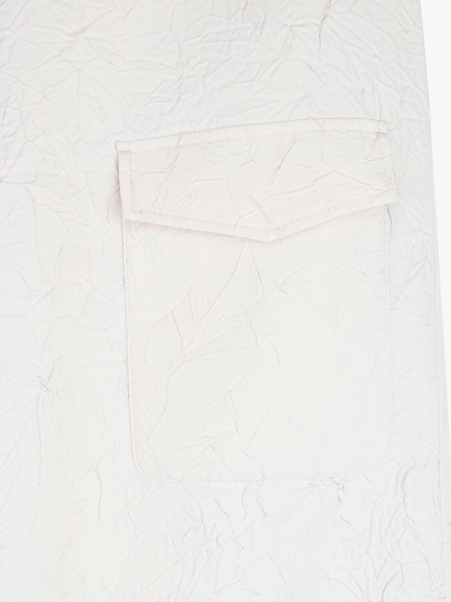 Calças Cargo com Textura Enrugada