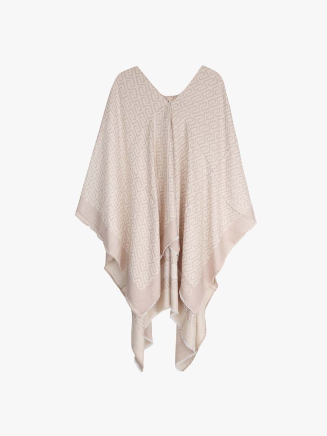 Poncho com Padr�o Monograma