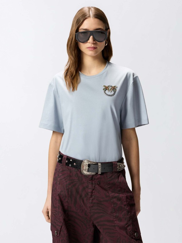 T-shirt com Logo de Pedraria