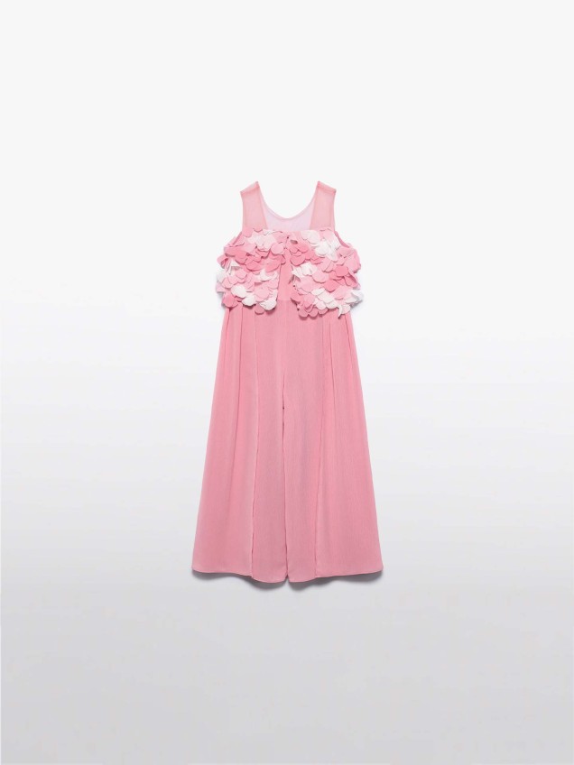 Macacão com Aplicação de Flores 3D