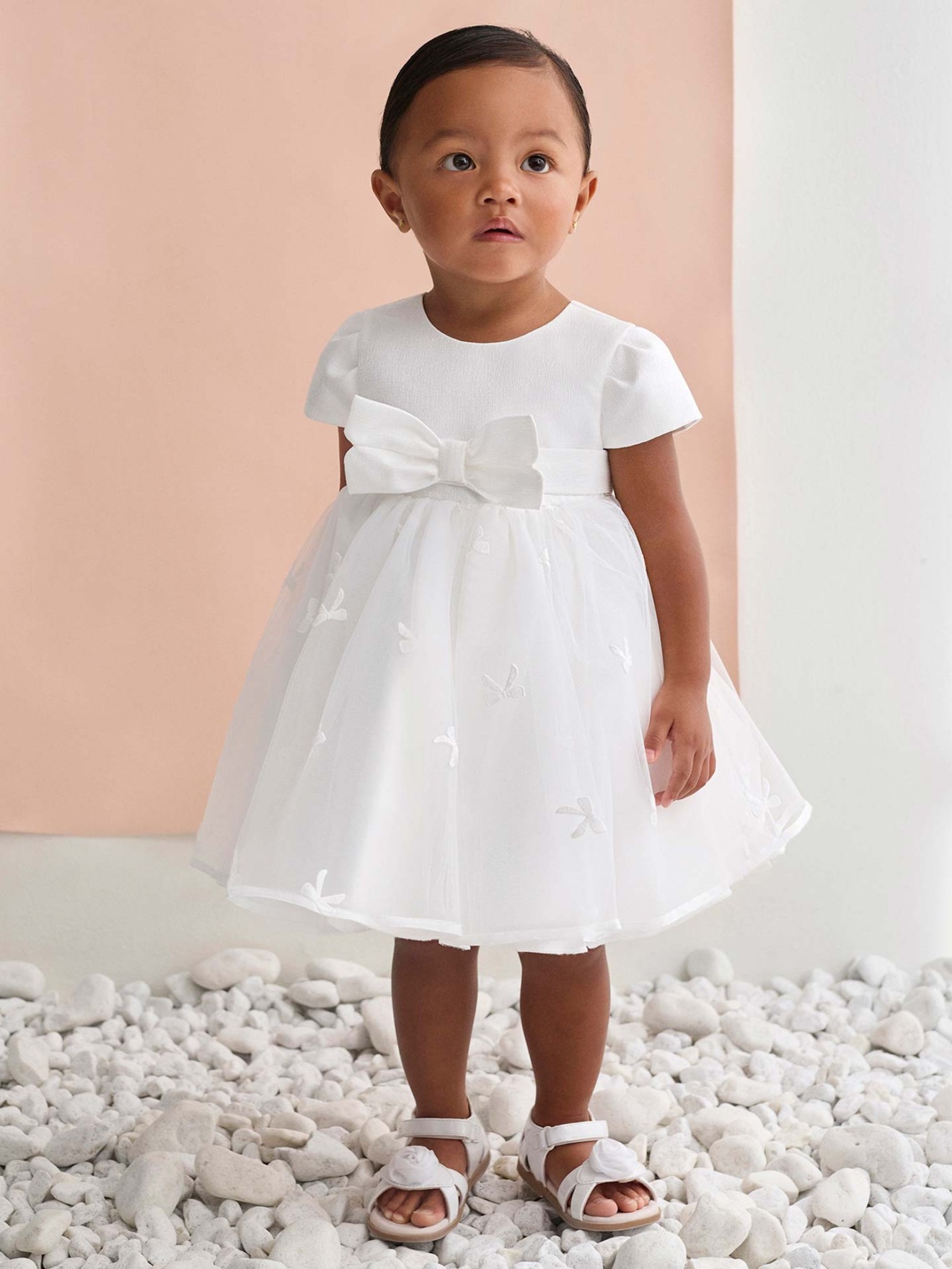 Vestido de Cerim�nia com Saia de Tule