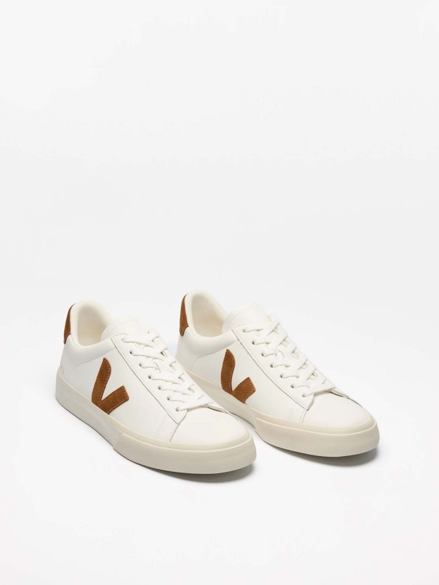 Sapatilhas Campo em Pele