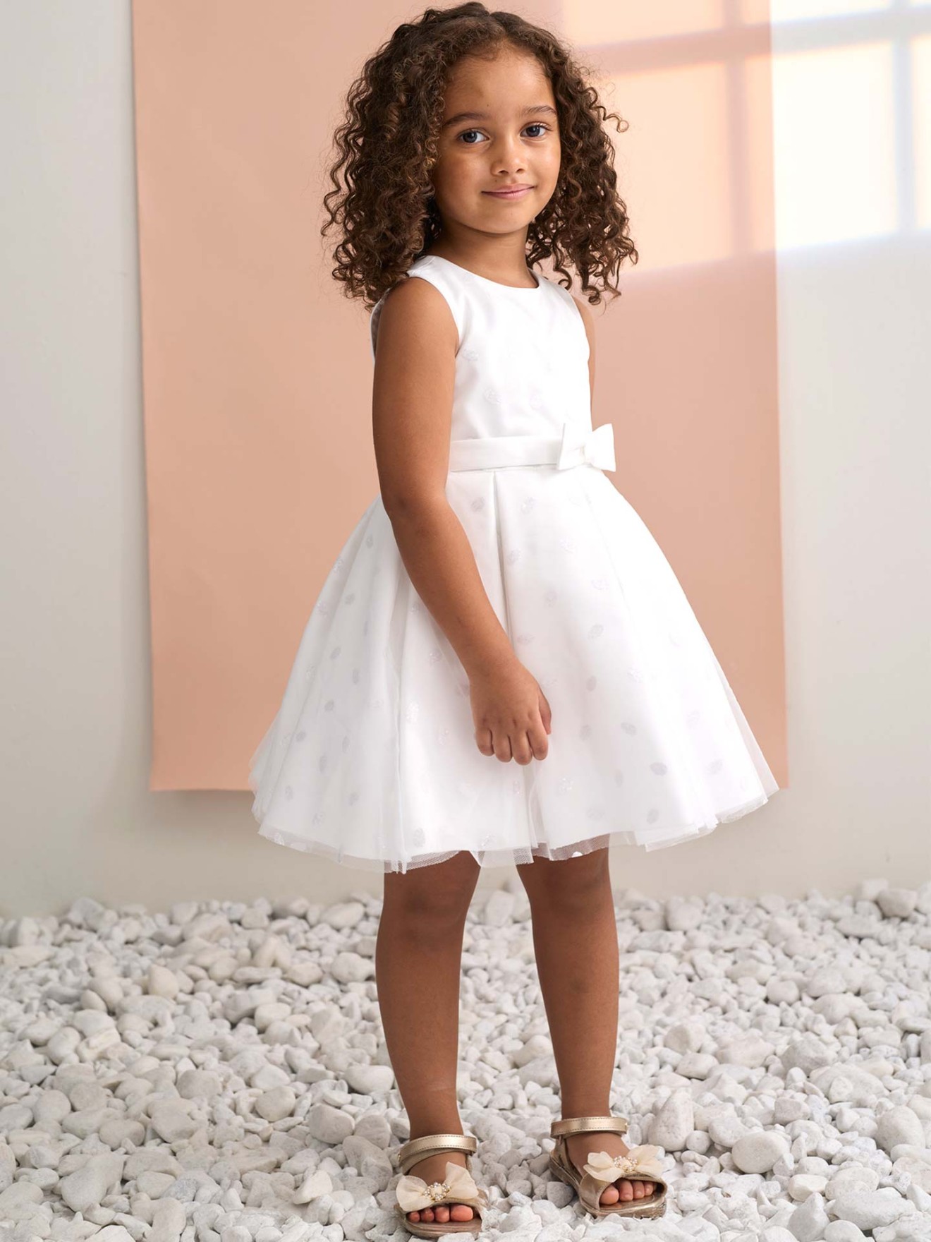 Vestido de Cerim�nia em Tule com Glitter