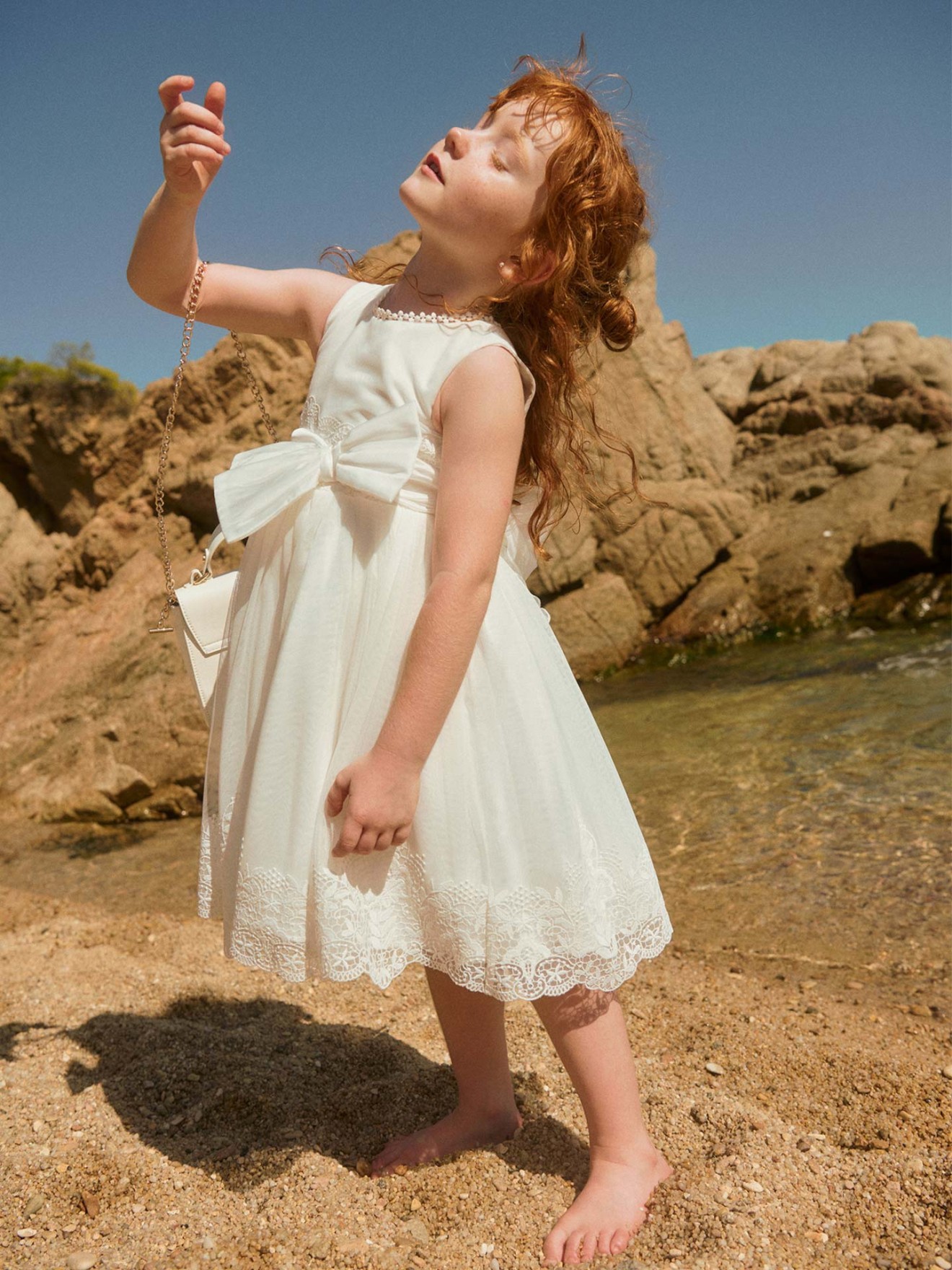 Vestido de Cerim�nia em Tule Bordado