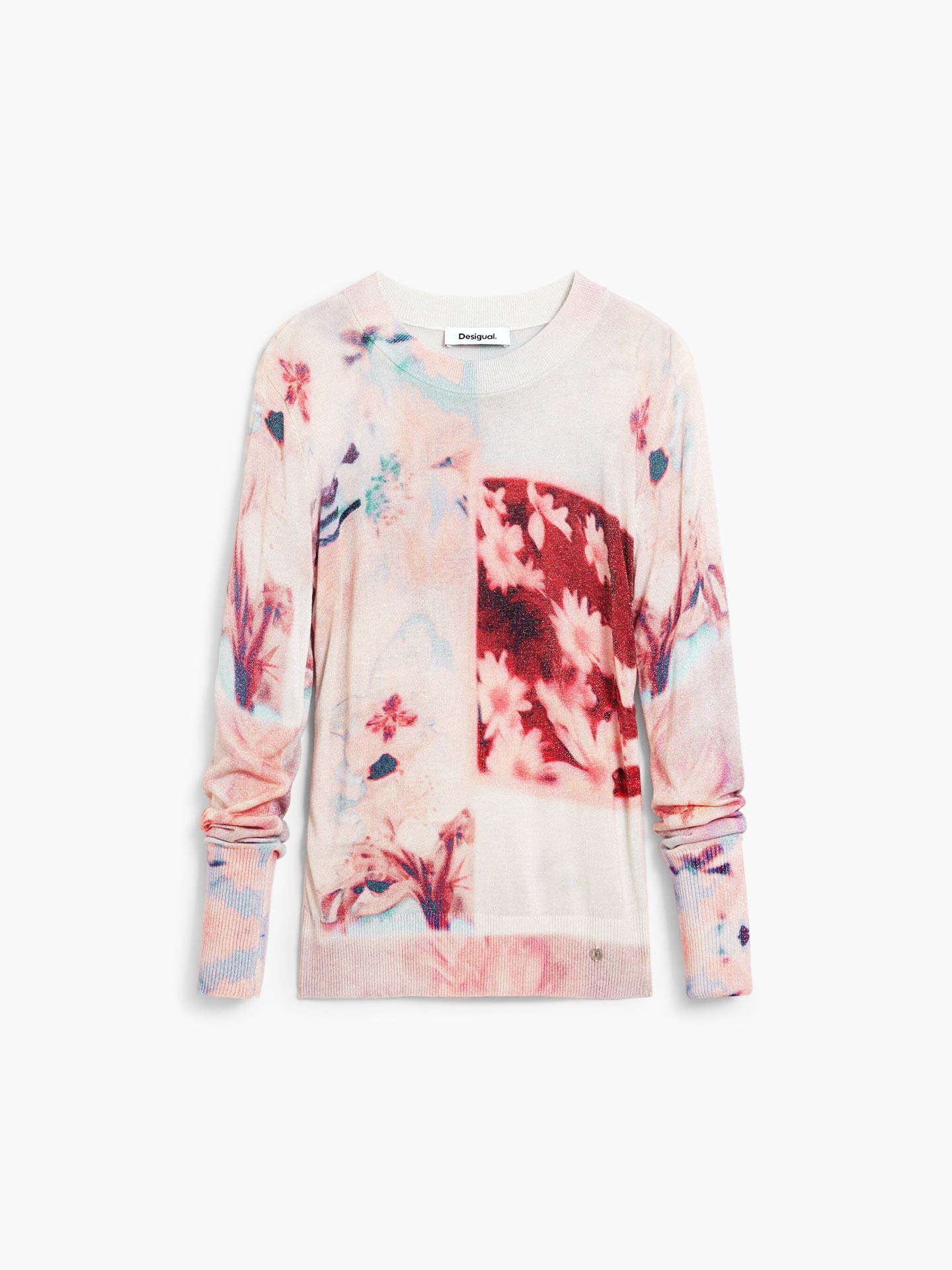 Camisola de Malha com Estampado Floral