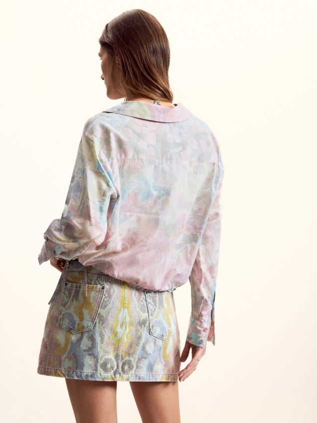 Camisa Cropped Desigual x Mr. Christian Lacroix