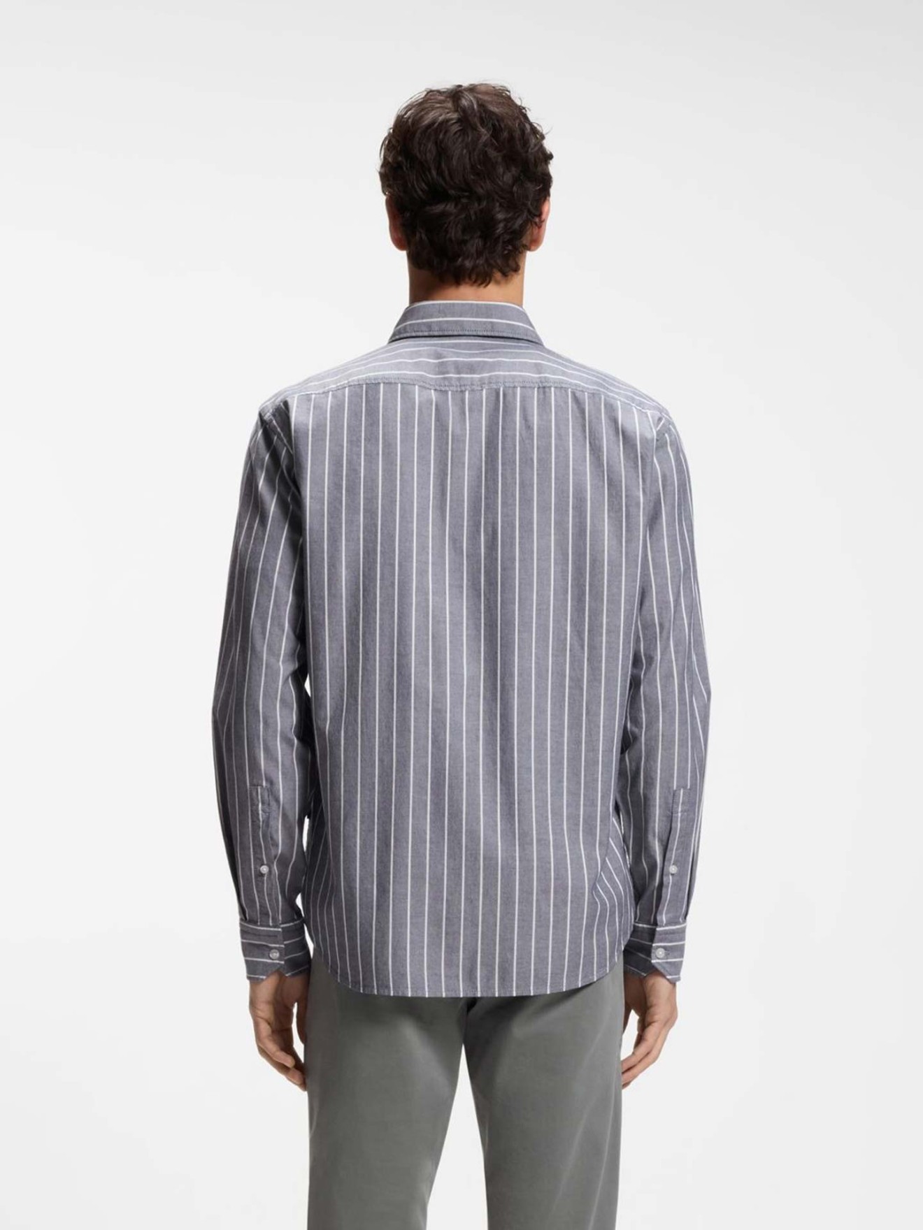 Camisa de Manga Comprida �s Riscas