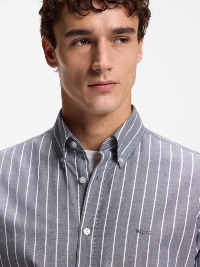 Camisa de Manga Comprida às Riscas