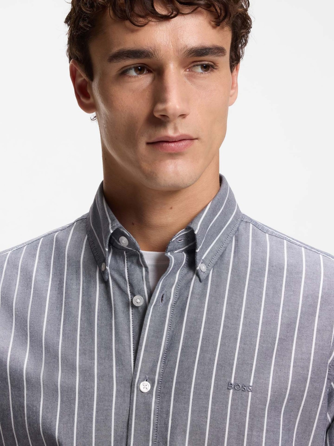 Camisa de Manga Comprida �s Riscas