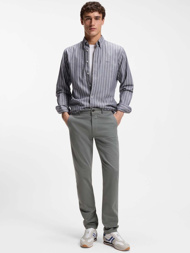 Camisa de Manga Comprida às Riscas