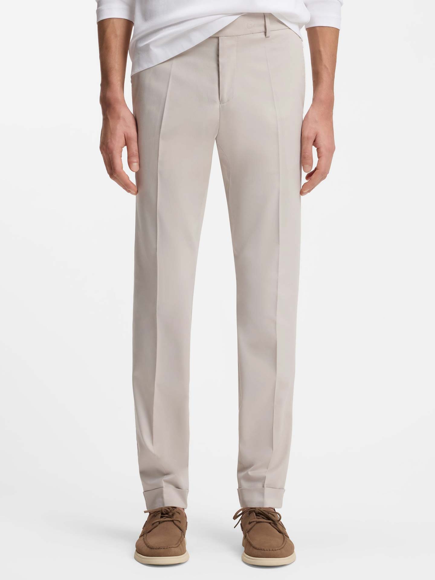 Calças Elásticas Slim Fit