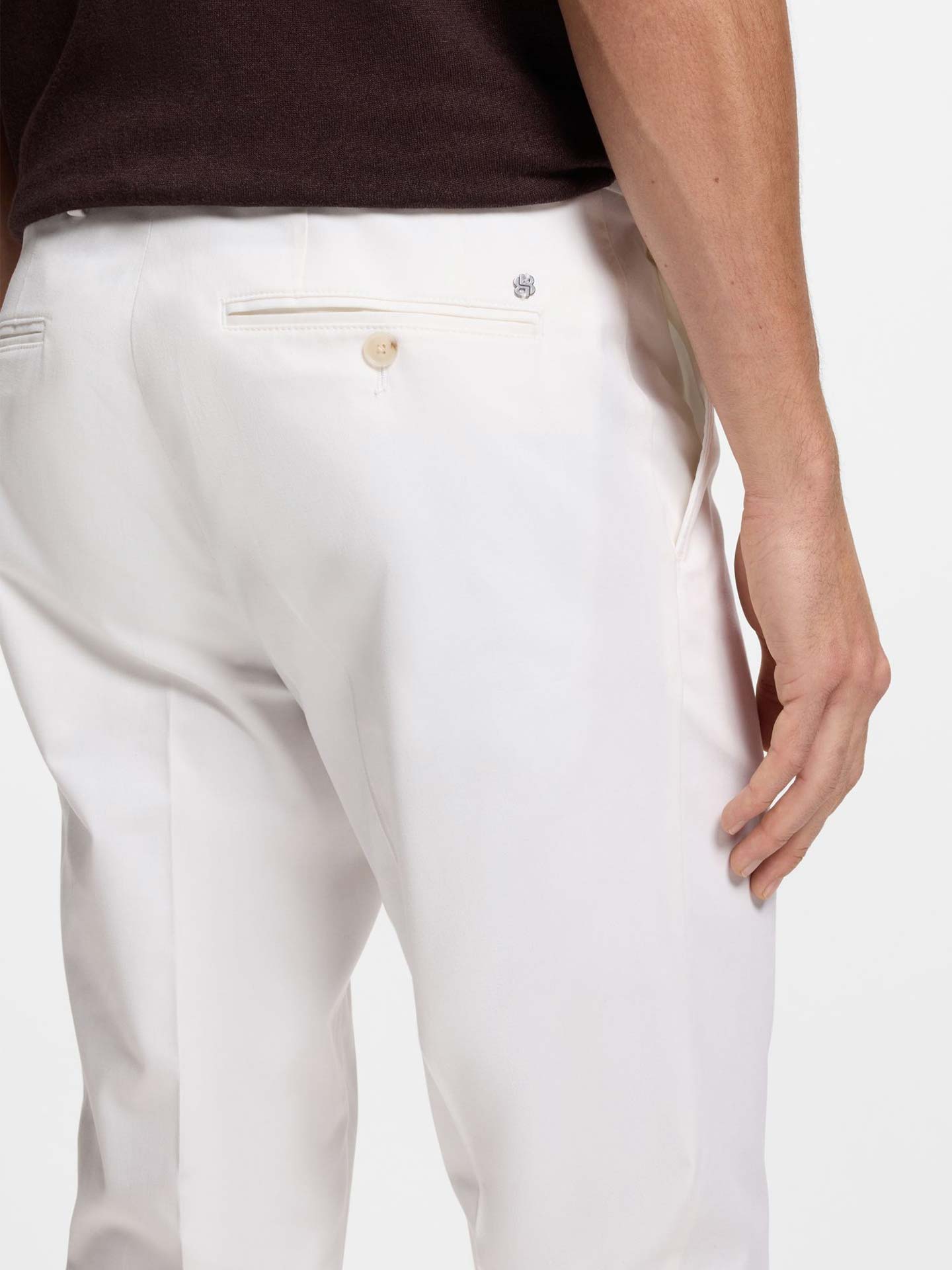 Calças Elásticas Slim Fit