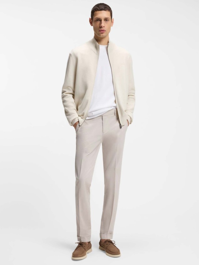 Calças Elásticas Slim Fit