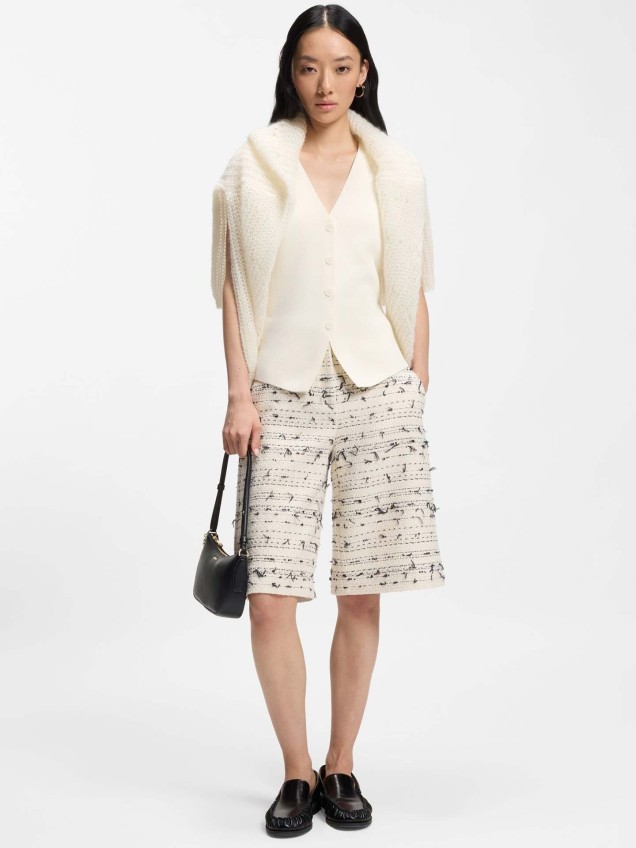 Colete de Malha com Decote em V