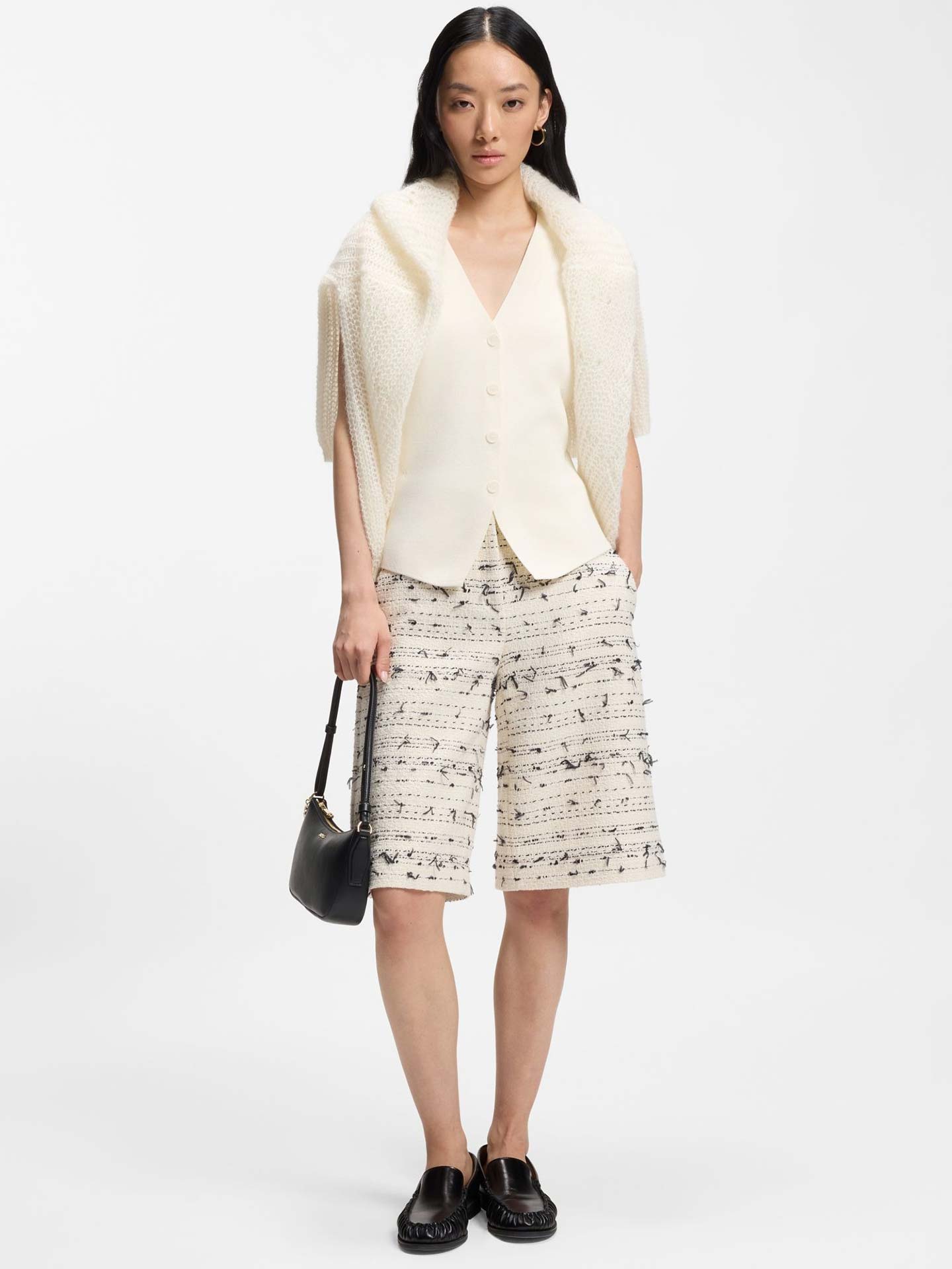 Colete de Malha com Decote em V