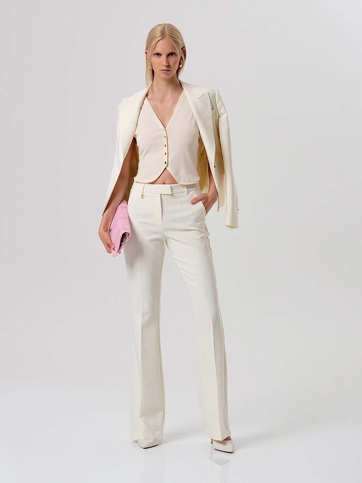 Colete de Malha com Decote em V