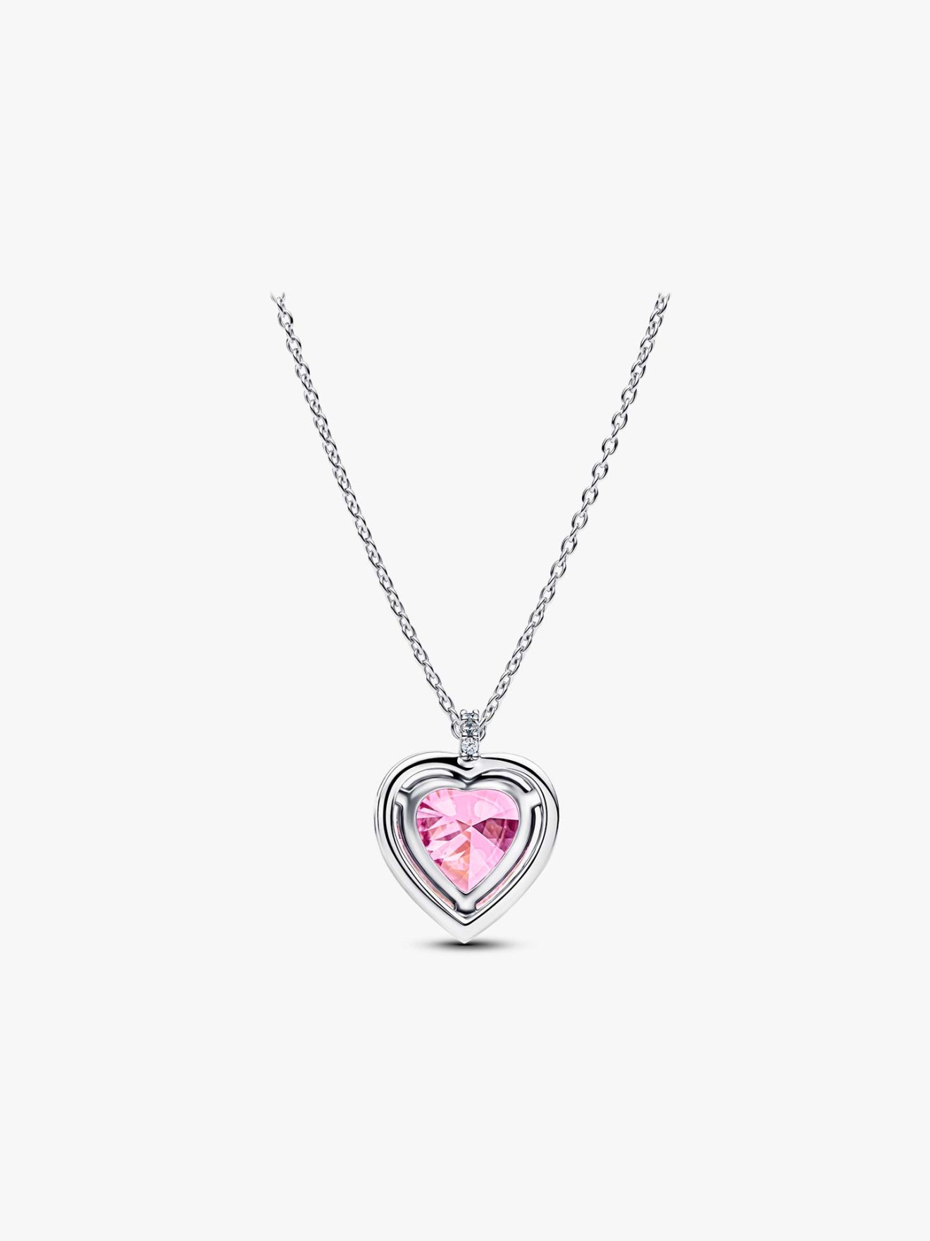 Gargantilha Cora��o Aur�ola Rosa