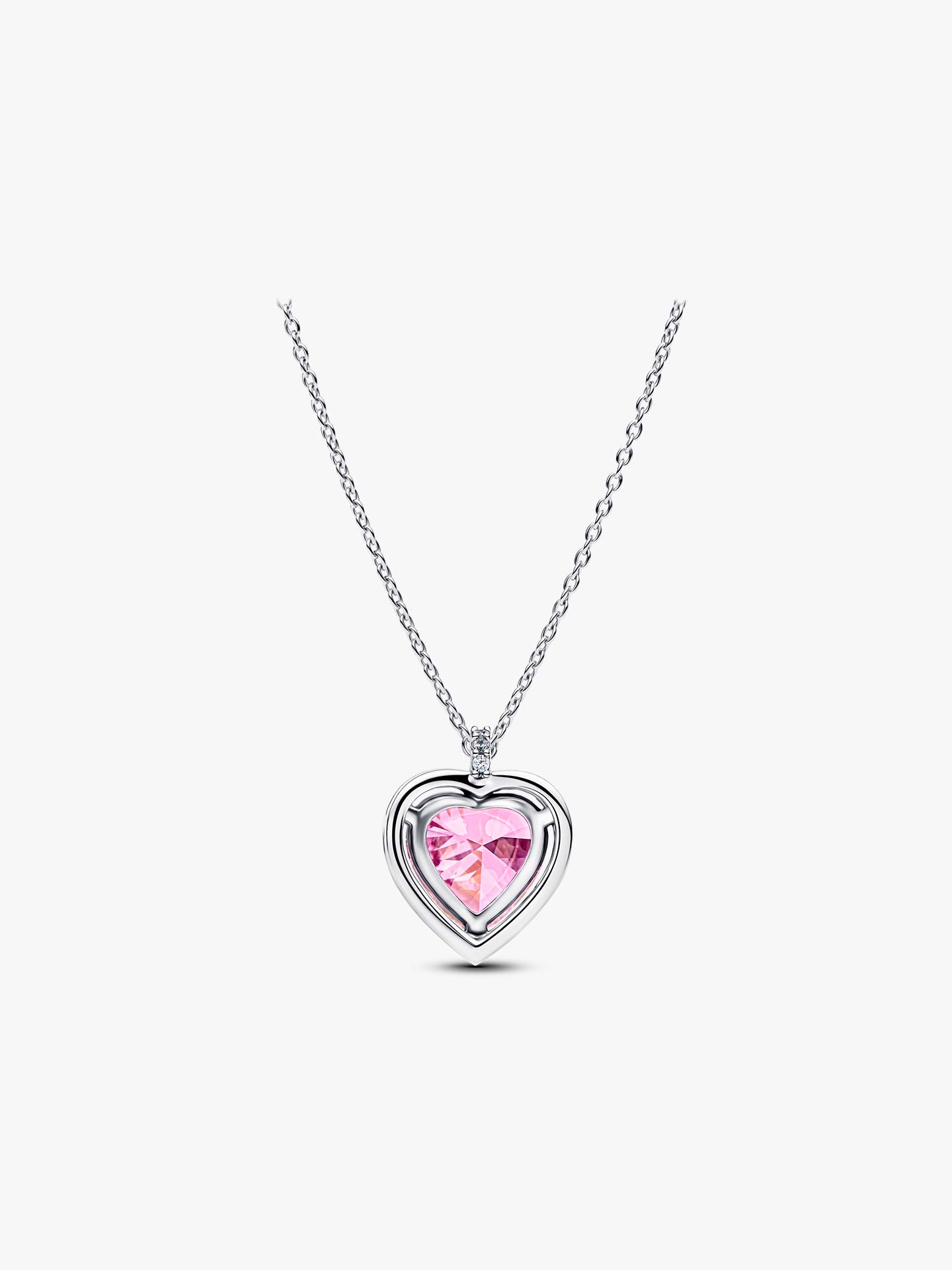 Gargantilha Coração Auréola Rosa